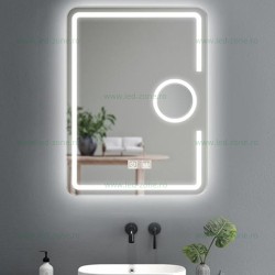 Oglinda Baie LED 60x80cm 2 Functii Touch Cosmetica LZJ15-1